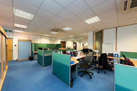 specification includes suspended ceilings, recessed fluorescent lighting,