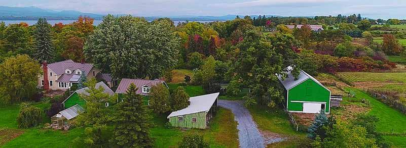 Addison County Historic Vermont 34-acre farm boasts a fully restored Farmhouse, Guest house, post and beam barn in Addison.