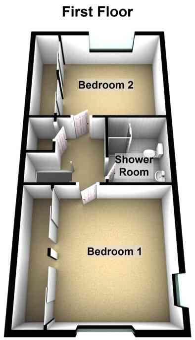 75m (12 4 ) Bedroom 3 3.80m (12 6 ) x 2.95m (9 8 ) Bedroom 4 3.80m (12 6 ) x 2.70m (8 10 ) Bathroom 2.