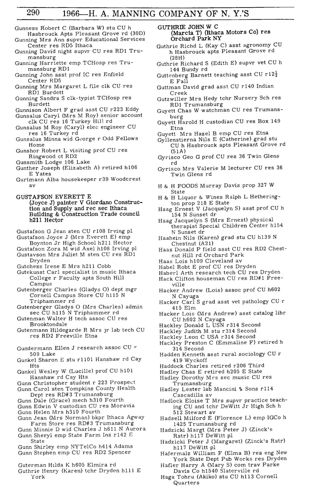 290 1966-H. A. MANNING COMPANY OF N. Y.