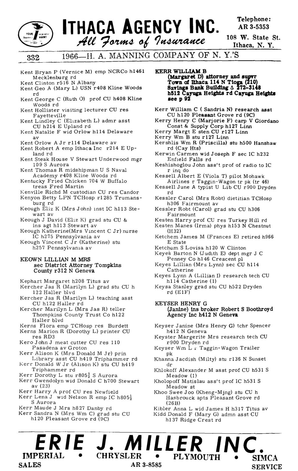 332 1966-H. A. MANNING COMPANY OF N. Y.
