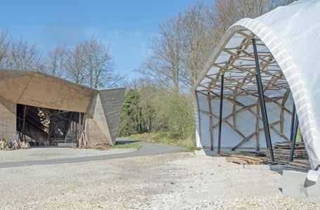 16 Projects at Hooke Hooke Park s most recent completed project, the Timber Seasoning Shelter (2014), is a canopy for the stacked drying of Hooke Park sourced timber for future construction projects.