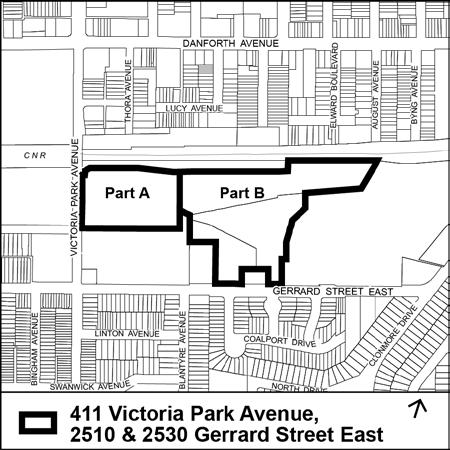 STAFF REPORT ACTION REQUIRED 411 Victoria Park Avenue, 2510 and 2530 Gerrard Street East Zoning Application Date: December 6, 2016 To: From: Wards: Reference Number: City Council Chief Planner and