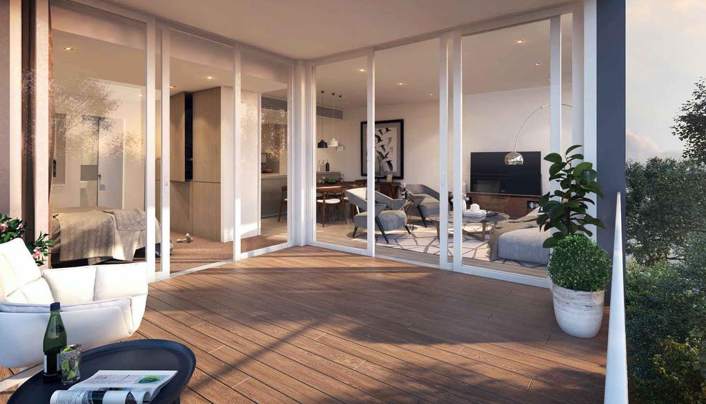 Floor plans have been designed to maximise natural light to the living and bedroom areas, with timber looring lowing from living area to balcony, creating one generous space.