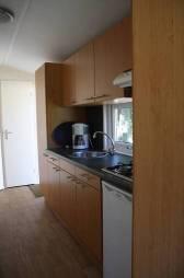 television with bathroom and kitchen no