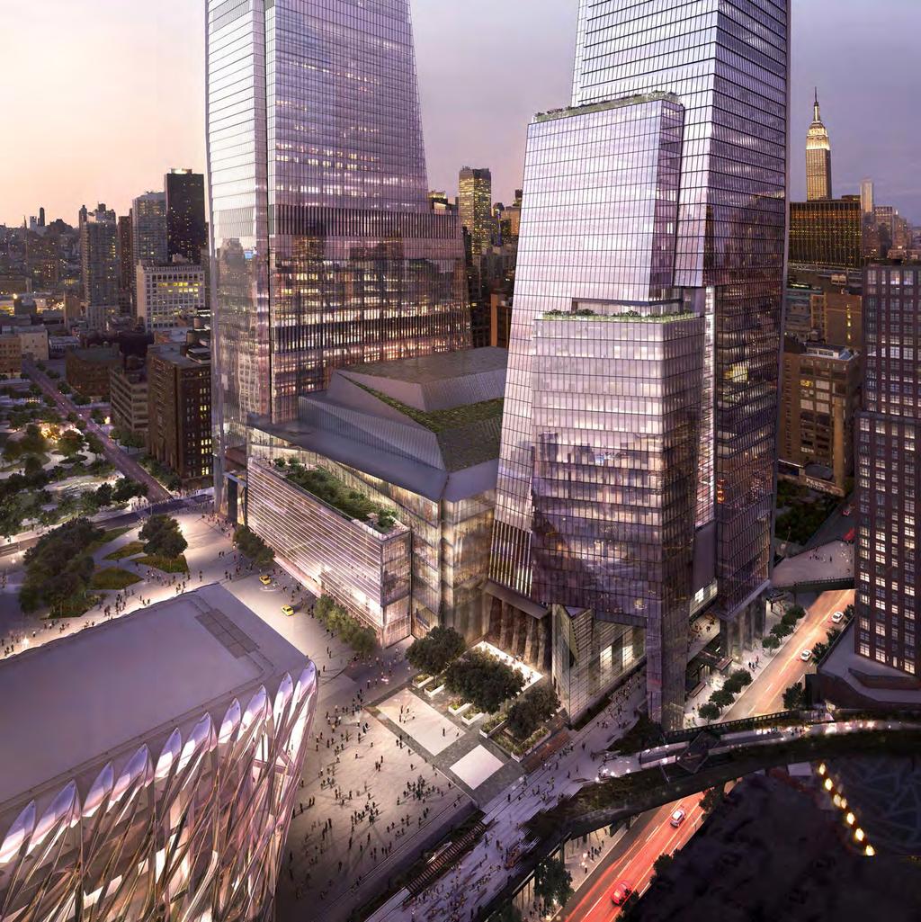 LOOKING NORTH FROM ONE HUDSON YARDS DINE JOSÉ ANDRÉS FOOD MARKET 30TH STREET The Food Hall will blend New York City s