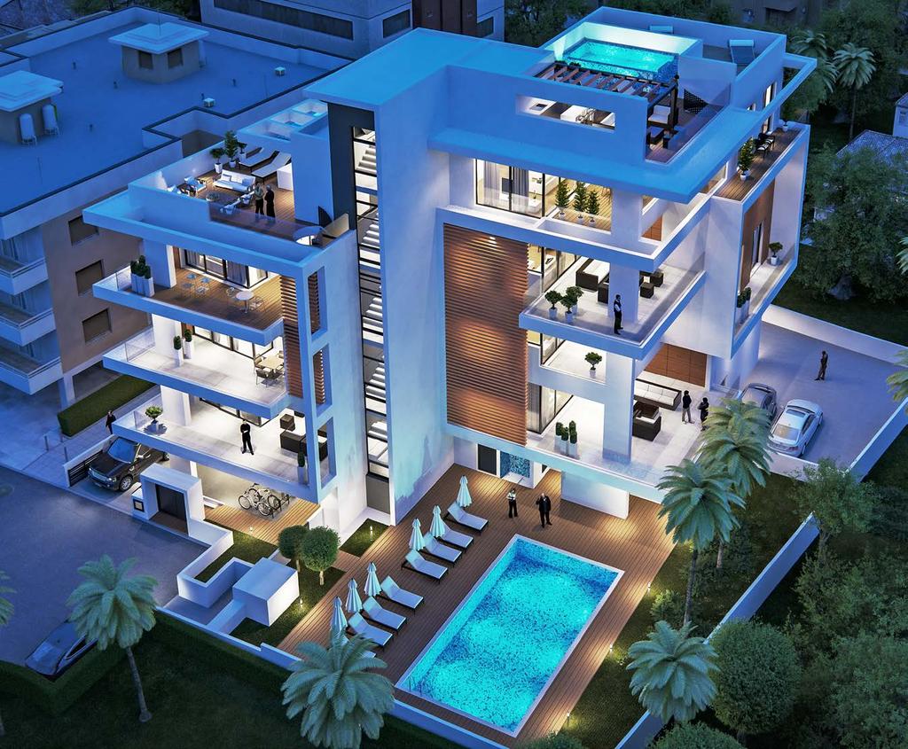 500 M TO THE SANDY BEACHES OF DASOUDI PARK DESCRIPTION Rossini Residence is an elite development of luxurious apartments situated in the prestigious tourist area of Limassol city.