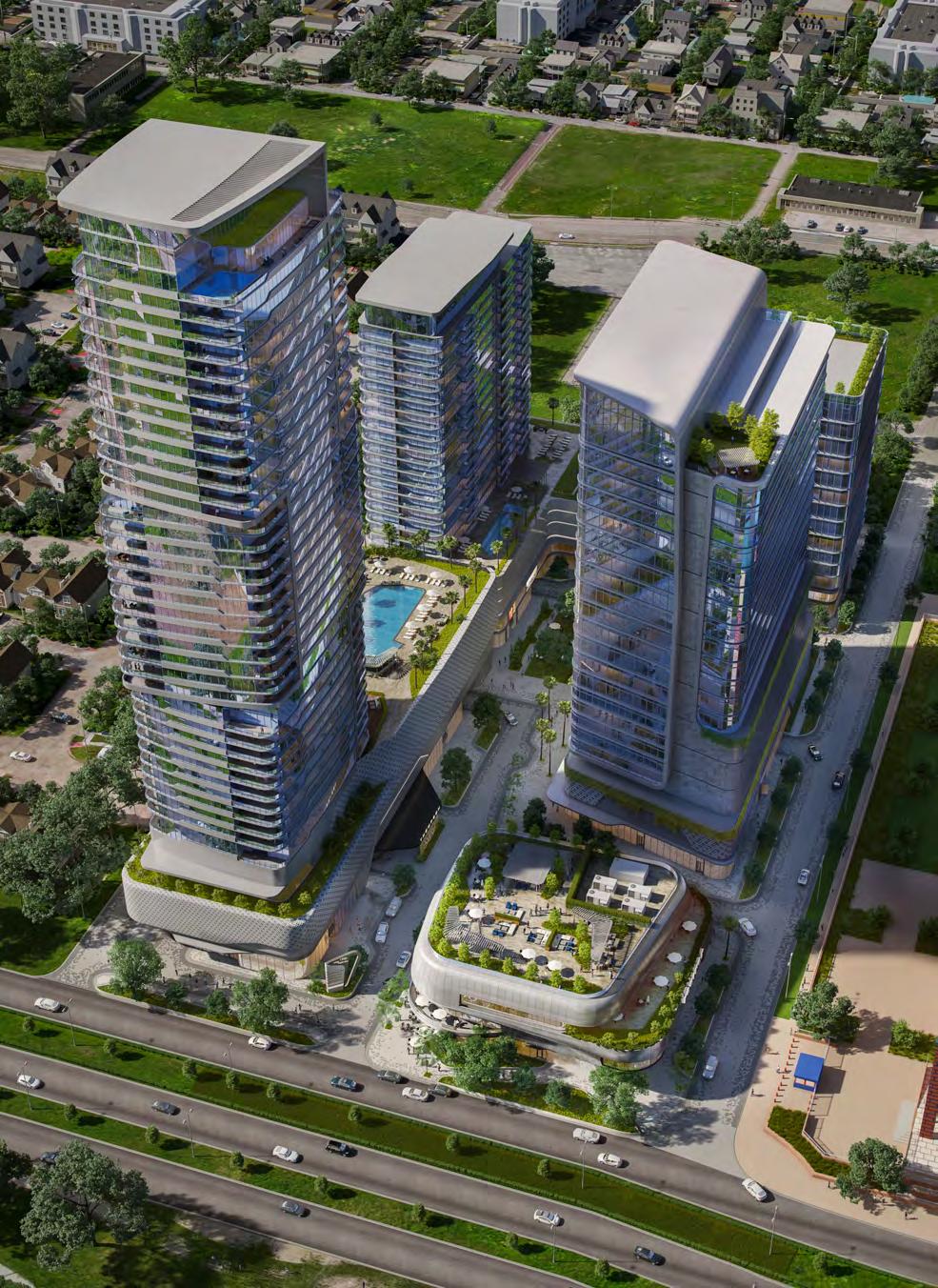 WITH ONE GLANCE, YOU CAN SEE THE FUTURE $500 million development 180 premier hotel rooms 99 luxury condos 24-floor full service office tower 6-acre site across from