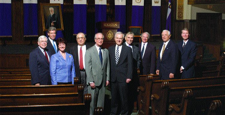 Twelve Scranton alumni have served or are serving as President of the Lackawanna Bar Association in the past 22 years.