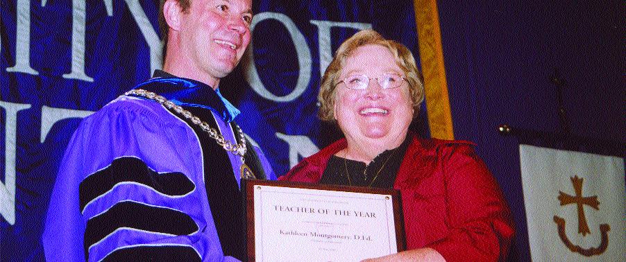 The awards we re give n on Ma rch 6 during Faculty Ap p re c i a t i o n Da y. Faculty who re c e i ved recognition we re : Kathleen K. Montgomery, D.Ed. Associate Professor, Education John C.
