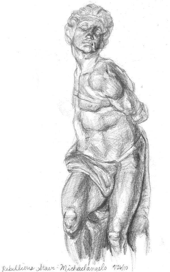 Independent Travel Right - Michelangelo Rebellious Slave, Louvre Museum: Lauren Chapman Top Left -
