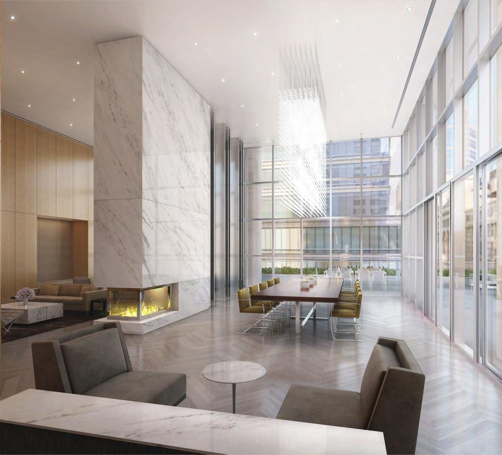 AMENITIES & SERVICES 200 East 59th Street offers elegant indoor and outdoor amenity spaces.