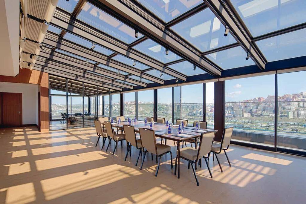 Sky Dome The 120 sqm Skydome located on the roof top level provides natural daylight and overlooks the