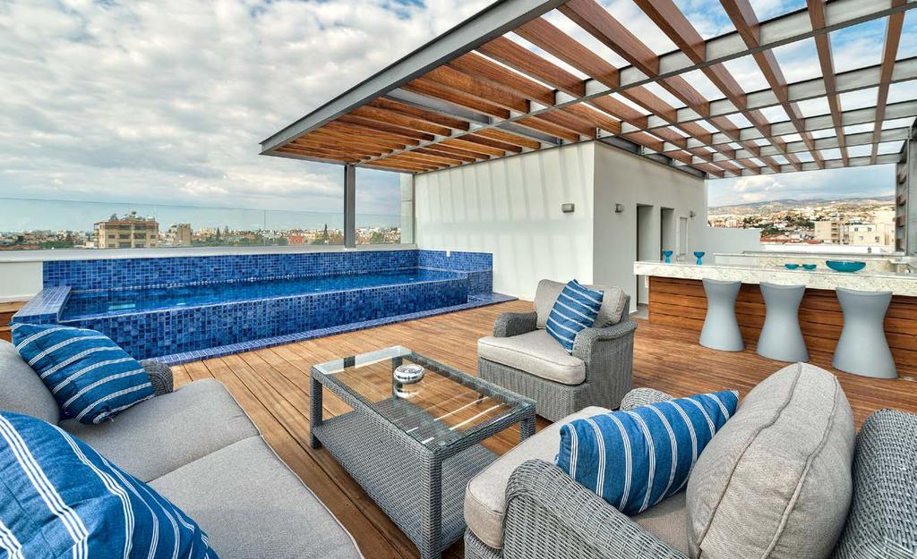 The signature penthouses enjoy: Sizable roof space Decking