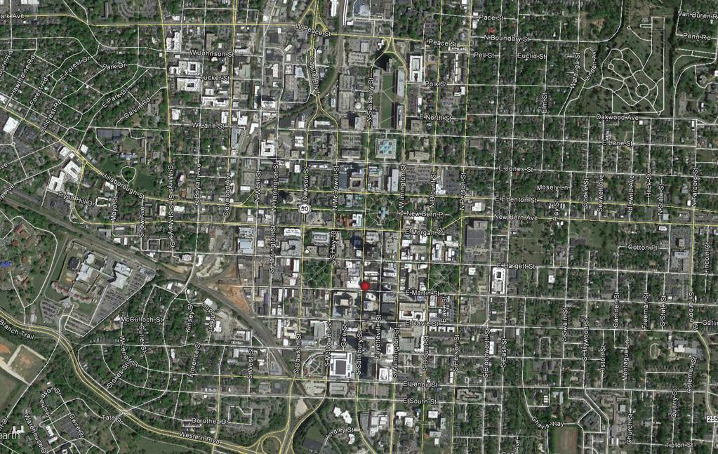 Downtown Raleigh Aerial GLENWOOD SOUTH CATAL DSTRCT WAREHOUSE DSTRCT FAYETTEVLLE DSTRCT MOORE SQUARE DOWNTOWN AMENTES