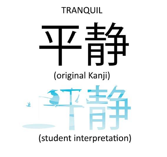 Over a two week period, Dr Abi Aad introduced the Third year Graphic Design students at Greenside Design Center, Johannesburg, to the Kanji ideograms that he has worked with whilst living in Japan