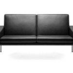 sofa, model 2212, original upholstered in black 162,500.