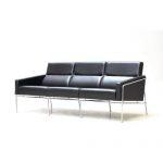 Swan sofa upholstered with patinated cognac aniline 357,500.00 (310123) Arne Jacobsen.