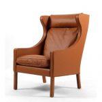 Oxford lounge high-backed chair, model 3242 Walnot