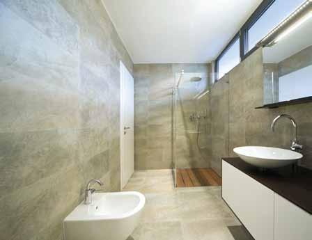 State-of-the-art washrooms with imported marble blended with designer tiles for each bathroom Equipped with high end
