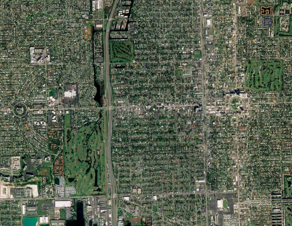 N 24TH AVENUE Zoomed-In Aerial 95 ACADEMY GOLF COURSE 74,000 FORT LAUDERDALE GOLF COURSE 10 MILES