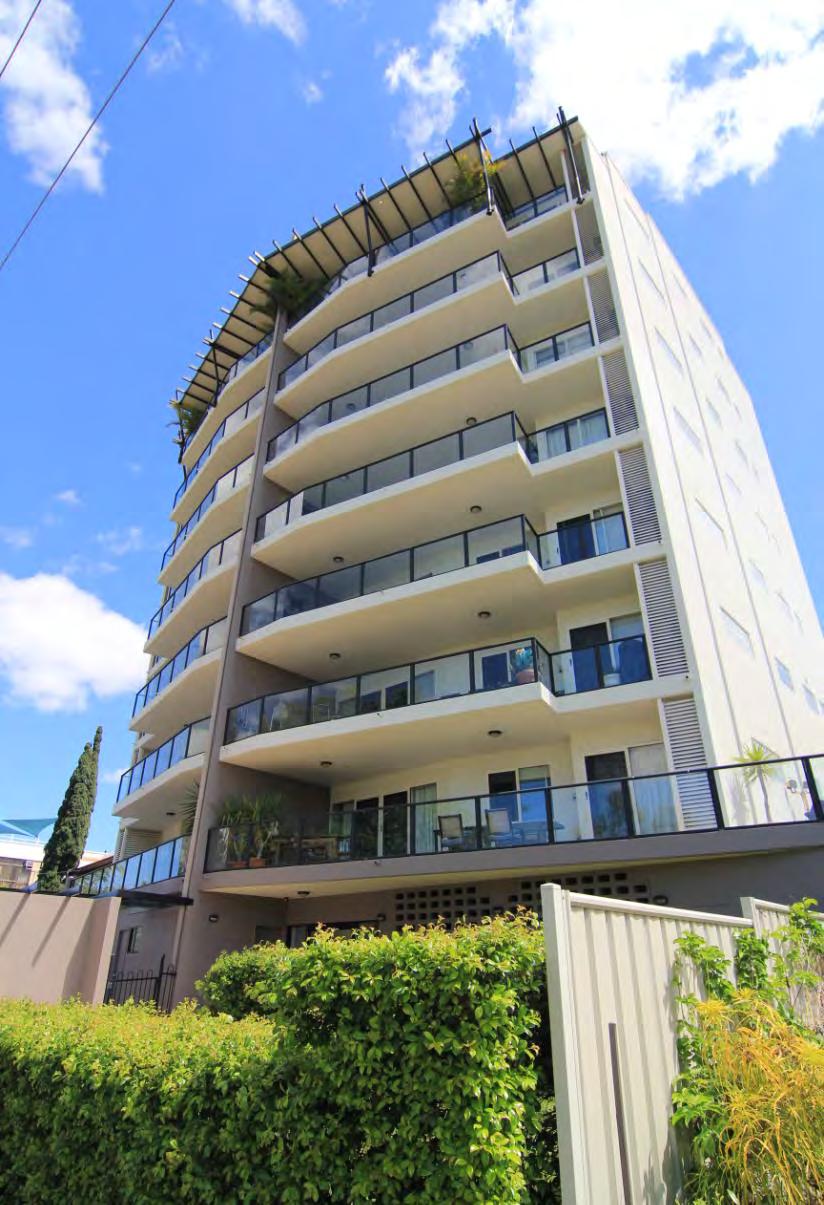 The 8 level building consists of 13 three bedroom apartments, capped with a top level Penthouse.