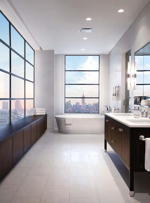 Furnishings include a steam shower room, a free standing Metro Tribeca tub, premium Lefroy Brooks faucets and accessories, double macasar ebony vanity, full mirrored medicine cabinets, and a separate