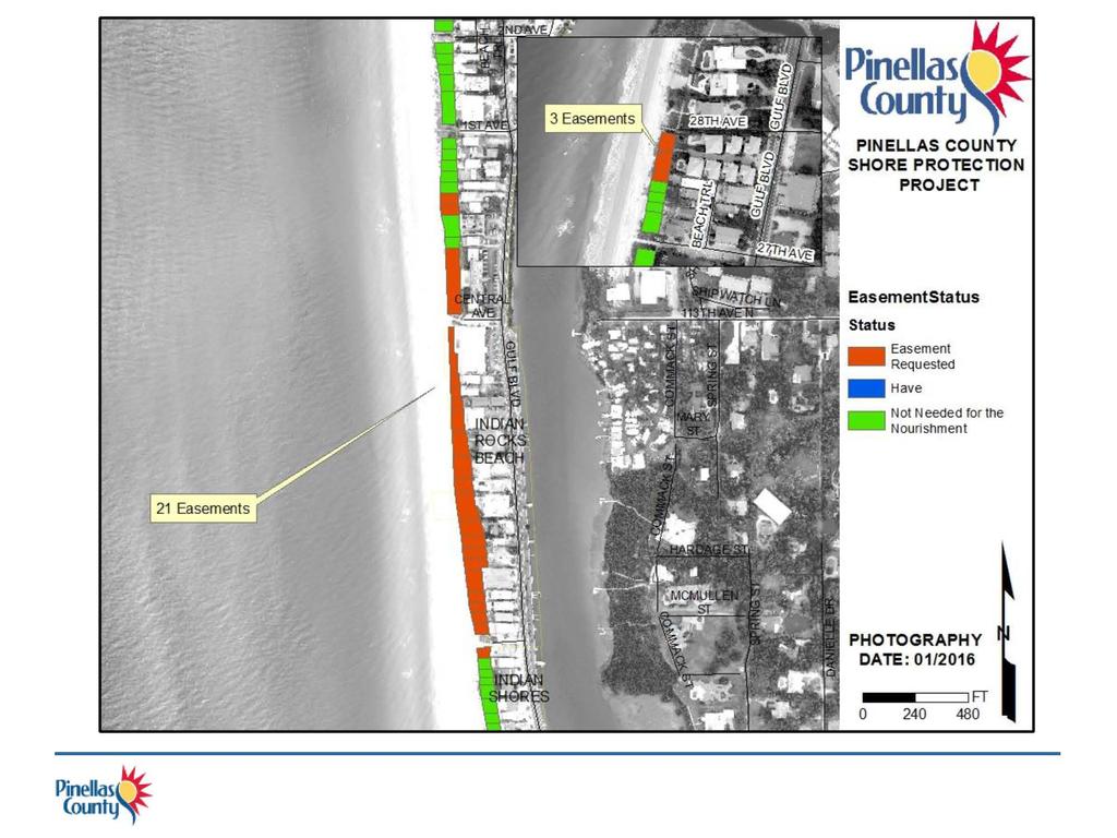 .._ Pinellas(~ (ounty1 PINELLAS COUNTY SHORE PROTECTION PROJECT EasementStatus Status 1111 Easement Requested 1111 Have