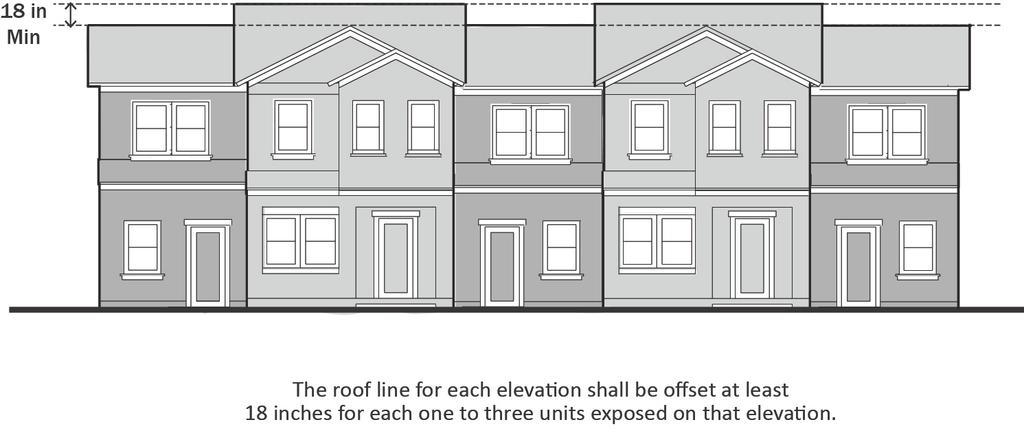 Title 17: Zoning 2. Building Design. Buildings shall include adequate design features to create visual variety and avoid a large-scale and bulky appearance. a. Roof Line.