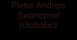 Stamregister van Pieter Jansz Swanepoel en vyf