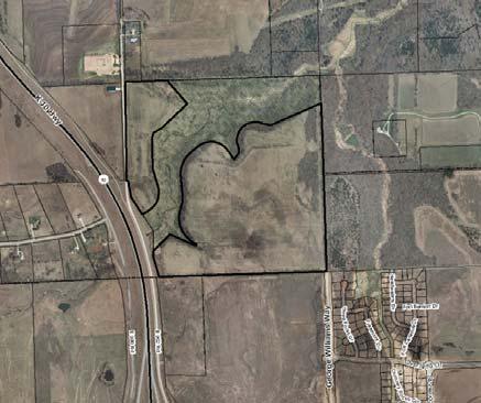 Overlay) District; Woodland and agriculture; proposed multi-dwelling residential development and golf course have preliminary approval on portion zoned RM12-PD (The Links). Figure 3a. Zoning of area.