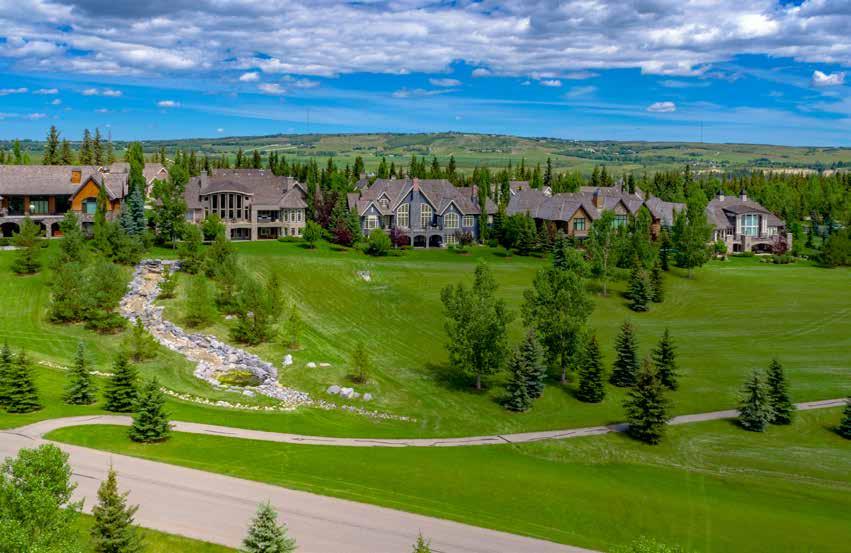 Stonepine occupies a total area of approximately 135 acres of prime real estate on a ridge overlooking the Glencoe golf courses, the Rocky Mountains and the Elbow River Valley.
