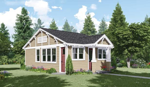 small DIGGS cottage SERIES WALD 660 10-5 x 13-0 10-5 x 8-0 LIVING AREA 660 sq ft 2 1 This cozy design features a welcoming, protective front porch.
