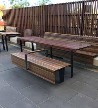 Detailed Design Varied Seating Varied seating options to suit adults and children with a range of physical abilities may include: Benches with or without backrests Alternating left-handed and