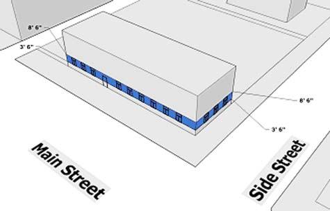 59-272 DENVER CODE Figure 8: Zone of Transparency (1) Transparency standards for nonresidential buildings support the Main Street district goal to activate the public realm by ensuring a minimum