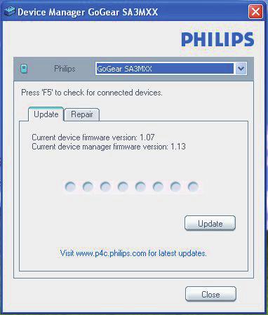5 Philips Device Manager мүмкіндігі арқылы микробағдарламаны орнату Philips Device Manager мүмкіндігін орнату Ескертпе Орнату лицензия шарттарымен келісуді талап етеді.