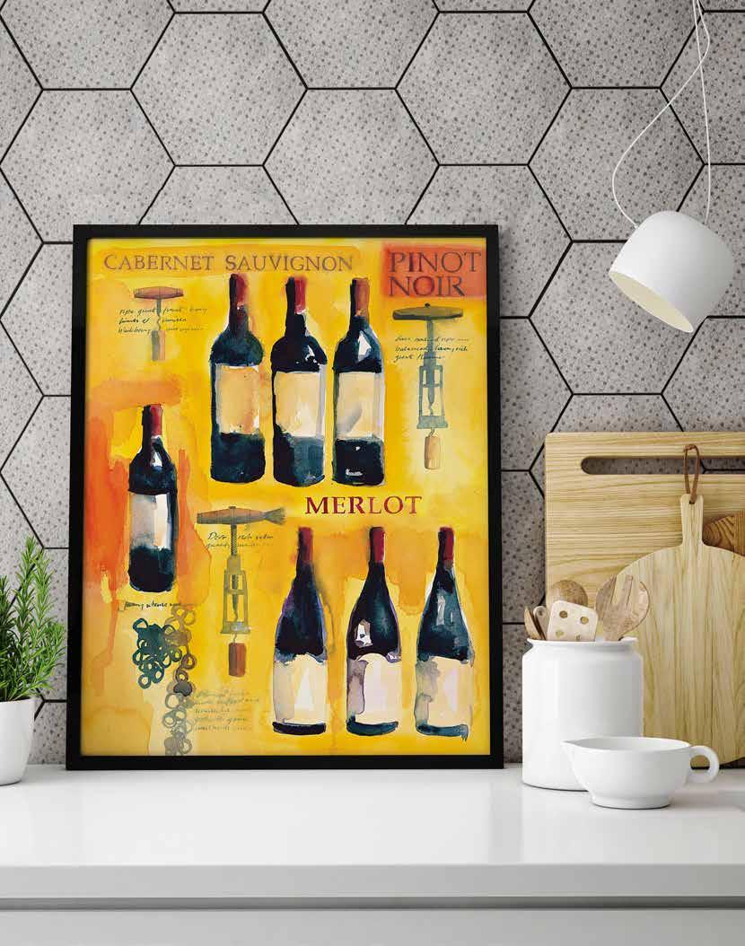 categorie, all lower case POD 27451 Red Wine Collage Michael Clark Artist Title Collection tel: 802