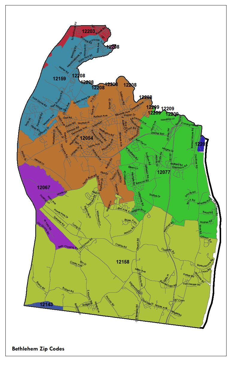 Q1: Where in Bethlehem do you live or own land? (indicated by zip code) Outside Bethlehem 12143 12158 12067 1.87% 0.00% Ravena 7.48% Selkirk/South Bethlehem 0.