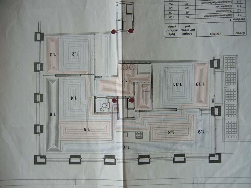 heating layout (part of the