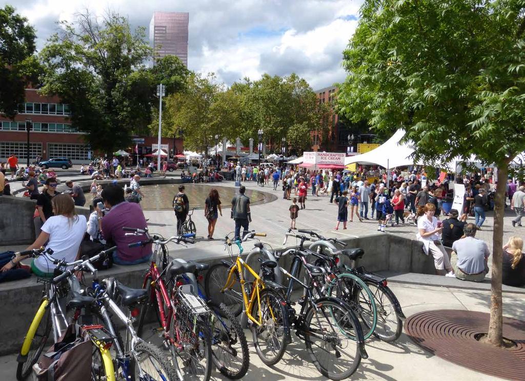 Urban Design Opportunities Provide formal & informal open spaces for public gathering.