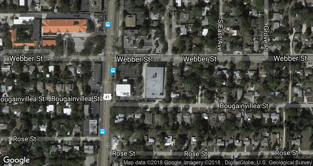 Large Office Suite For Lease Aerial Map 1 South