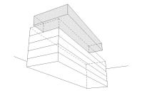 Adding horizontal elements. Changing of shape of existing large-panel flats buildings by adding new elements: new parts of building.