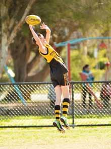 IMAGES FROM THE JUNIOR HOME AND AWAY SEASON A great overhead mark