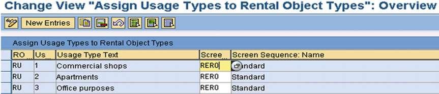 CHAPTER 10 STEP-BY-STEP GUIDE FOR CONFIGURING AND IMPLEMENTING SAP REFX IMG Flexible Real Estate Management (RE-FX) Master Data Usage View Rental Object Usage Type Usage Types per Rental Object Types