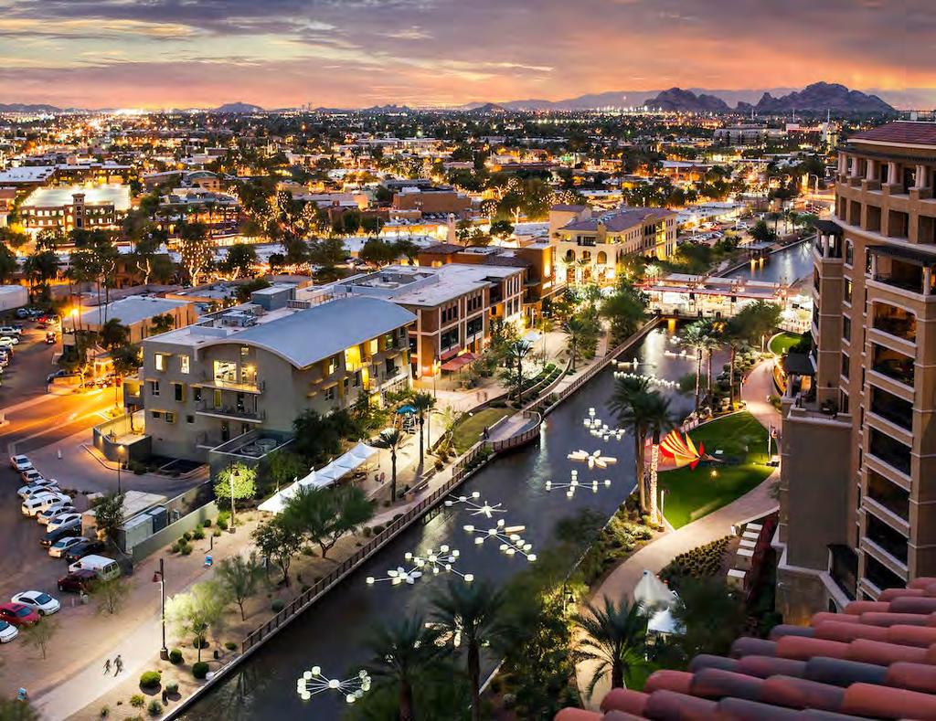 DOWNTOWN SCOTTSDALE 82% WALK-ABILITY 17.2% OF DOWNTOWN SCOTTSDALE JOBS ARE SALES JOBS 40.