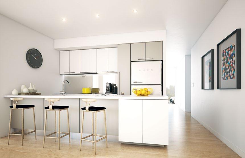 KITCHEN ARTISTIC IMPRESSION SIMPLICITY AND STYLE COMBINE TO DELIVER HIGHLY LIVABLE SPACES.