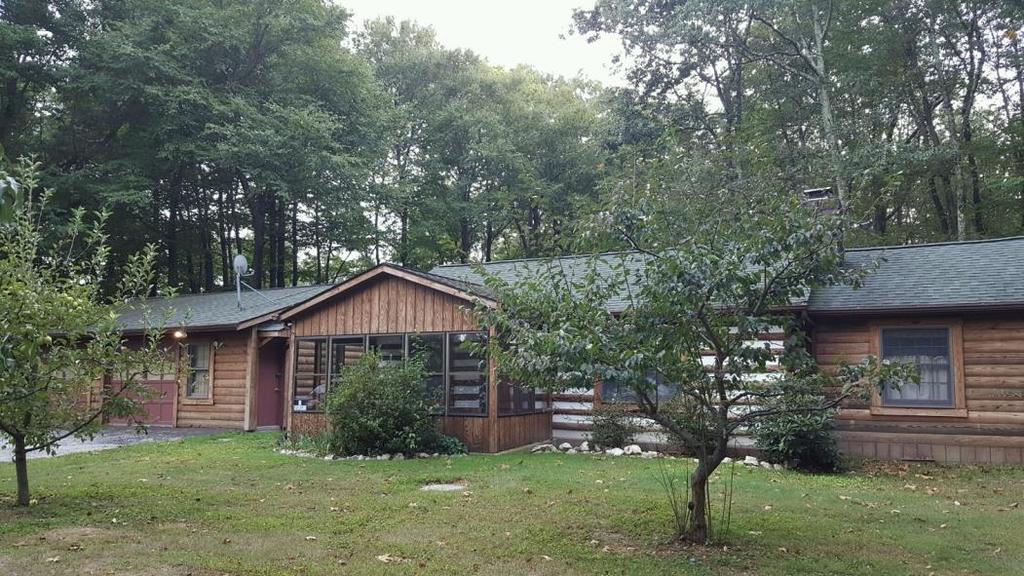 Real Estate Auction LOG CABIN HOME W/BACKYARD HAVEN!