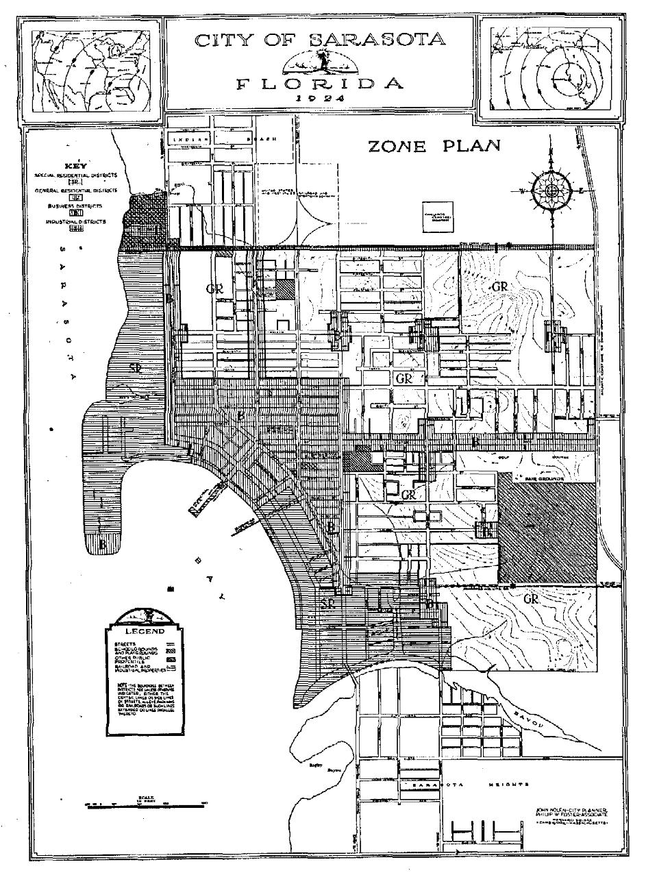 Sarasota s Guiding Plans Original Layout Col. J.H.
