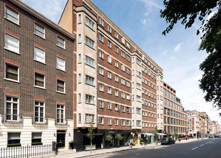 The Building The property comprises a prominent nine storey terraced building arranged as two retail units at basement and ground floor level with residential accommodation over the seven