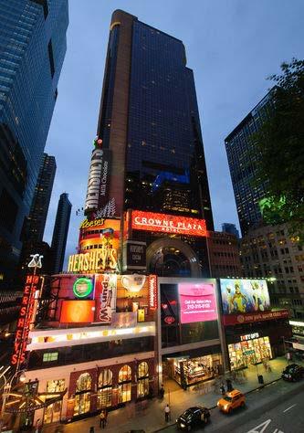 CROWNE PLAZA TIMES SQUARE, NEW YORK, NEW YORK Equity, Debt & Structured Finance C&W Advised Debt & Equity Recapitalization of 825,000-sf Mixed-Use Property in Times Square Property Snapshot Located